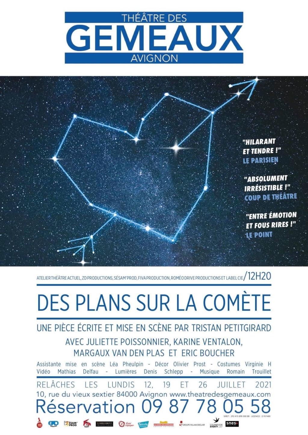 « Des Plans Sur La Comète » au Théâtre Des Gémeaux